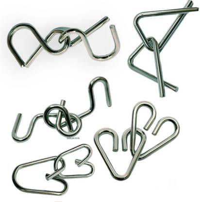sizzler toys Brain Teaser Metal Puzzles Toys Disentanglement Puzzle Unlock The Interlock