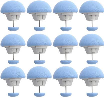 YELONA 12-Pcs Blue Duvet Cover Pin & Clips,Double Sided Quilt Fasteners,Cushion,Curtain Cotton Batting