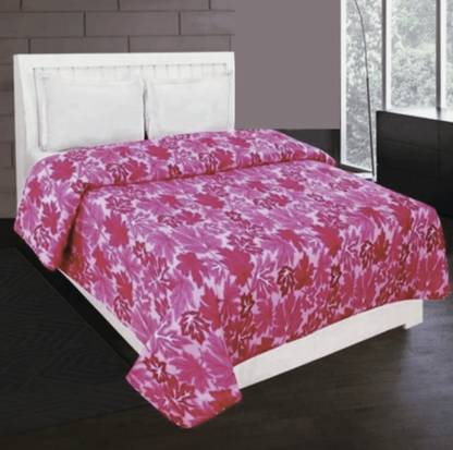 dua fashion hub Gulabi Double Bed Quilt/Razai Cover Wool Batting