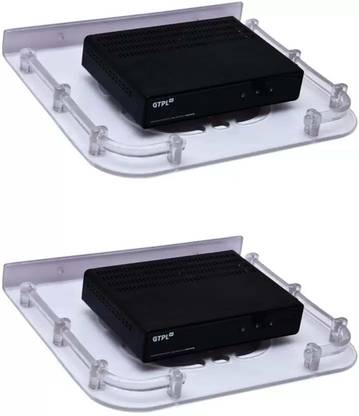 NETVULL Set Top Box Stand/DTH Stand/WIFI Router Stand , Wall Mount Plastic Wall Shelf
