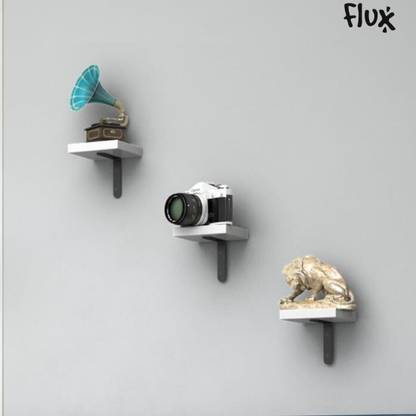 Flux Floating Wall Mounting Shelves for Living Room, Bedroom, Kitchen & Home Decor Particle Board Wall Shelf