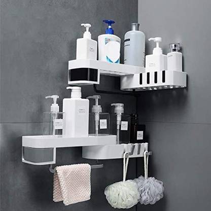 AMOZI Bathroom Shelf Bathroom Toiletry Holder Rack Towel Stand for (Pack 0f 1) Overhead Storage Shelf