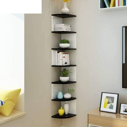 Dime Store Modern Wall Corner Shelves For Home Decor And Room Decoration Items MDF (Medium Density Fiber) Wall Shelf