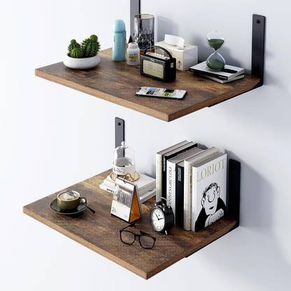 carpentray Carpentray Floating Shelves for Wall Display, 15x12” Inch Wall Mounted Shelves Wooden Wall Shelf
