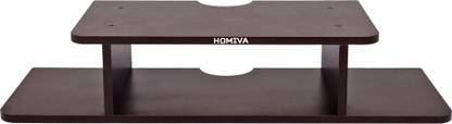 Homiva Wooden Wall Mount Set Top Box for TV Wooden Wall Shelf