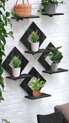 Sage Wooden Wall Shelf
