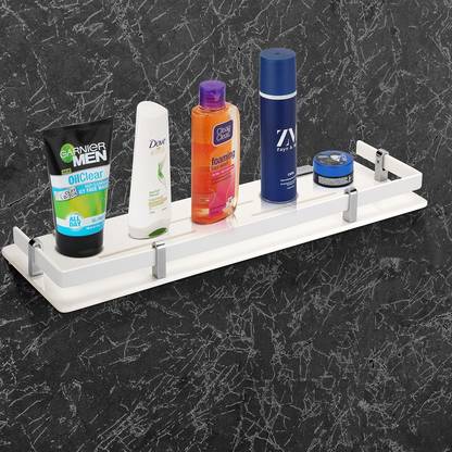 VBEST Wall Mounted Rack Shelf for Bathroom 18x5 Inch Ideal for Storage Accessories Acrylic Wall Shelf