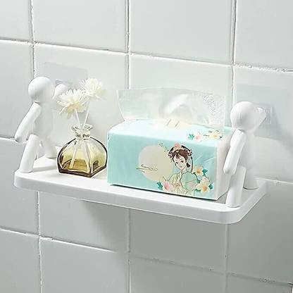STACKLY Wall Mounted Shelf, Bathroom Shelf Organizer, Multipurpose Wall Mount nrs11.262 Plastic Wall Shelf
