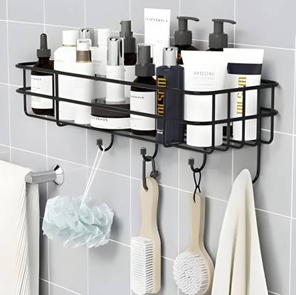 Sedulous Mounted Storage Organizer for bathroom/living Hall Iron Wall Shelf