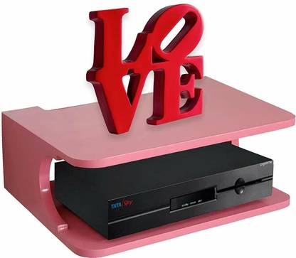 Star Handicrafts Wall T.V Set up Box Stand, Wifi Stand Wall Hanging Mounted Shelf MDF (Medium Density Fiber) Wall Shelf