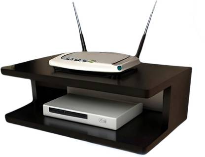 Dime Store Dime Store Engineered Wood Set Top Box Stand TV Stand WiFi Router Rack Wooden Wall Shelf