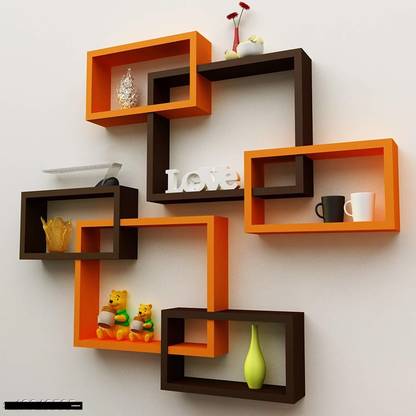 THE PINEWOOD ENTERPRISES Wooden, MDF (Medium Density Fiber) Wall Shelf