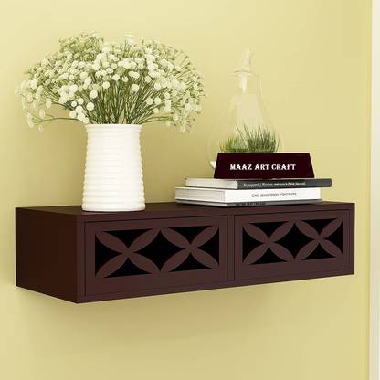 MAAZ ART CRAFT MH56 MDF (Medium Density Fiber) Wall Shelf