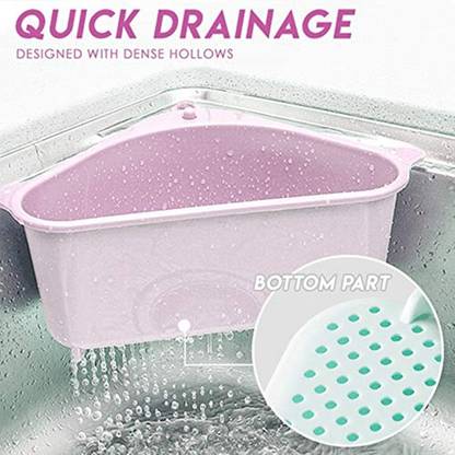 decoroid Pack of 2 Wall Mounted Shelf, Bathroom Shelf Organizer A6.60 Plastic Wall Shelf