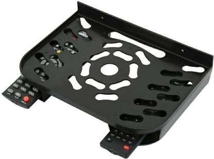 onum Set Top Box Stand Wall Mount Router Stand with Remote Holder Setup Box Stand Plastic Wall Shelf
