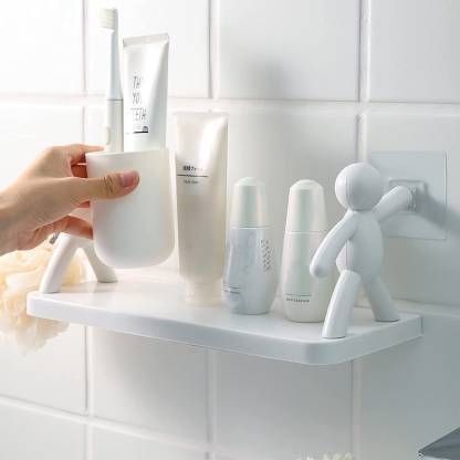 Radha Multipurpose Wall Mount Self Adhesive Floating Shelf x1.54