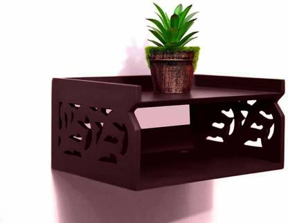 MYLACREATION Wall set top box stand MDF Wall hanging , floating , mounted, decorative MDF (Medium Density Fiber) Wall Shelf