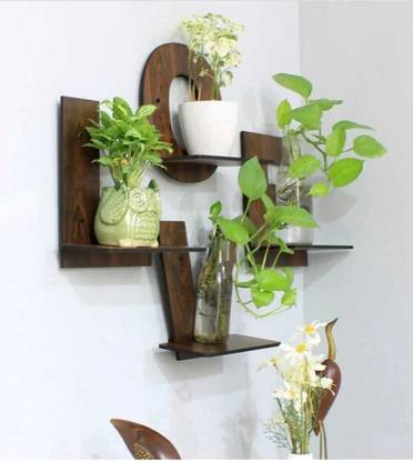 golucraft Love MDF (Medium Density Fiber) Wall Shelf