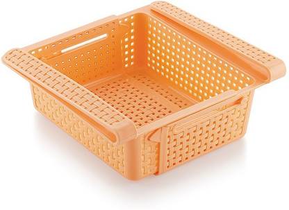 A-Mart™ Refrigerator Storage/Adjustable, Expandable Fridge Try Shelf Set of 3 Plastic Wall Shelf