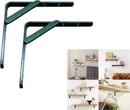 Sarchase 9 x 9 Inches L Shape Metal Wall Brackets for Wall Mounted Shelves for Home Decor 9*9*1 inches Shelf Bracket