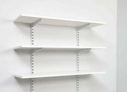 r and r Height Adjustable Wall Mounted Storage Shelves Multipurpose 24x24x10 Particle Board Wall Shelf