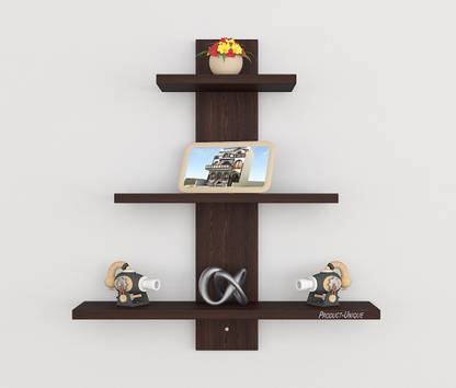 Product-Unique Multipurpose Wall Mounted Shelf Bookshelf 3 Shelves For Home Decor Particle Board Wall Shelf