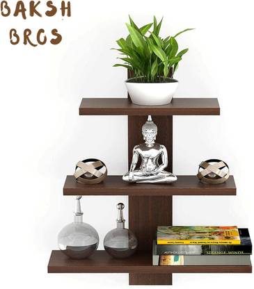 Baksh Bros Baksh Bros Wooden Wall Shelves for Living Room Wooden Wall Shelf