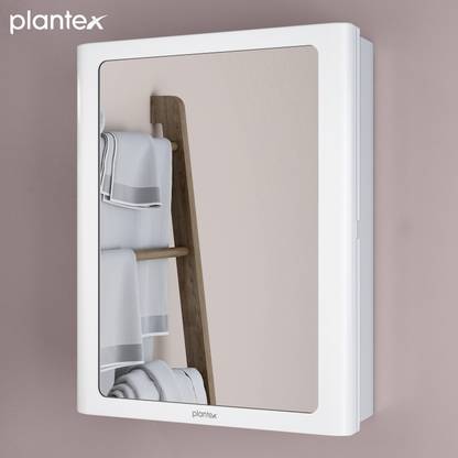 Plantex Bathroom Storage Organizer/Bathroom Cabinet with Mirror/Bathroom Shelf(14x18 In) Acrylic Wall Shelf