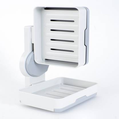 Zlymo Soap Holder, soap Stands for Bathroom Soap self Adhesive soap Holder (White) Plastic Wall Shelf