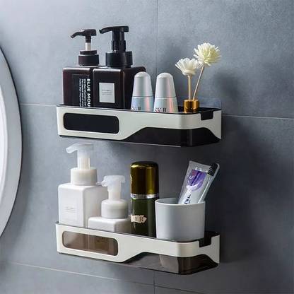 PSS Plastic Bathroom Shelf Rack Storage for multipurpose Plastic Wall Shelf
