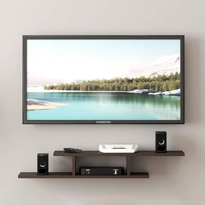 pndggroup SETUP BOX STNAF FOR BEDROOM/T.V ROOM Wooden Wall Shelf