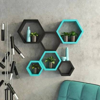 KHUSUBHDECOR Wooden Wall Shelf