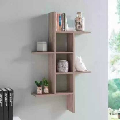 KHUSUBHDECOR Wooden Wall Shelf