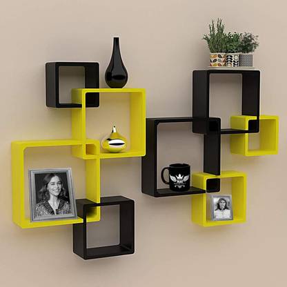 MAAZ ART CRAFT MH35 MDF (Medium Density Fiber) Wall Shelf