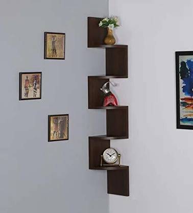 Alluringwood Wooden wallshelves for living room wall corner rack shelf Wooden Wall Shelf