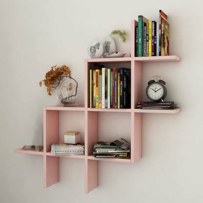 woodsy Wooden Decorative Wall Shelf Wooden Wall Shelf