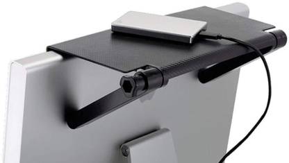 QUANTCOMM Screen Top Shelf,Monitor Shelf TV Screen Remote SetUp Box Top Storage Stand Plastic Wall Shelf