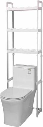 TGOPIT Over The Toilet Storage Rack, Bathroom Space Saver, Over Toilet Stainless Steel Wall Shelf