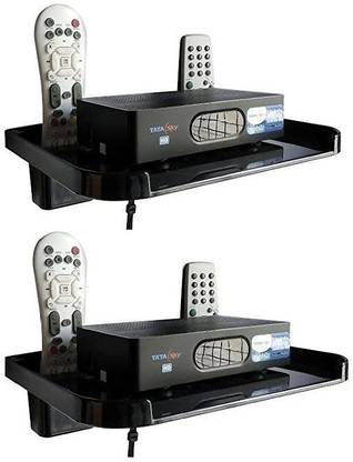 onum Wall Mount Setup box Stand Unbreakable Wi-Fi Router Stand Dish TV Stand Plastic Wall Shelf