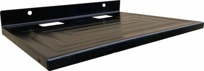 ShelfKing Wall Mounted Set Top Box Holder WiFi Router Stand, Color - Black, Pack Of 1 Iron Wall Shelf