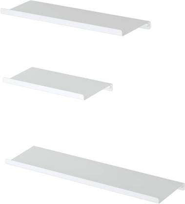 organizemee Bluetooth Speaker, Wi-Fi Camera Stand Corner Floating Shelf for Living Room Cast Iron Wall Shelf