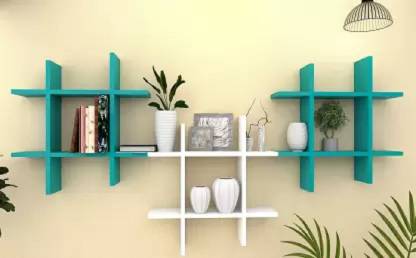 webshoppee Floating Wall Mount Shelf Display Shelves Storage Organizer for Wall Decoration Wooden Wall Shelf