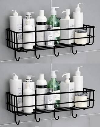 DXDT Wall Mount (Pack of 1) bathroom Shelf/Rack/Storage Organizer for kitchen/room Steel Wall Shelf