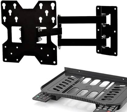 PNETROME 32 to 43 inch MOVABLE WALL MOUNT Compatible For LG Samsung Mi Oneplus Nokia Full Motion TV Mount