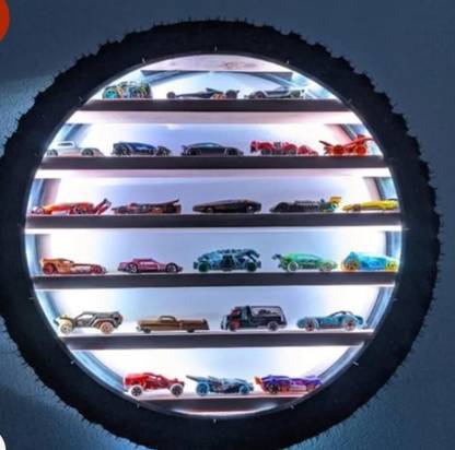 Apnatva Hot wheel stand Wooden Wall Shelf