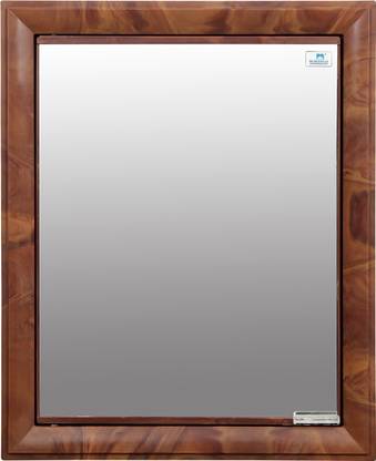 Nilkamal GEM Wall Mounted Cabinet Mirror|5 Shelf Space Saver Bathroom Accessories Storage Plastic Wall Shelf