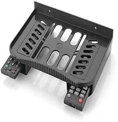 DALUCI Set Top Box Stand/DTH Stand/WIFI Router Stand/Set Top Box Wall Mount Stand With 2 Remote Holder Plastic Wall Shelf