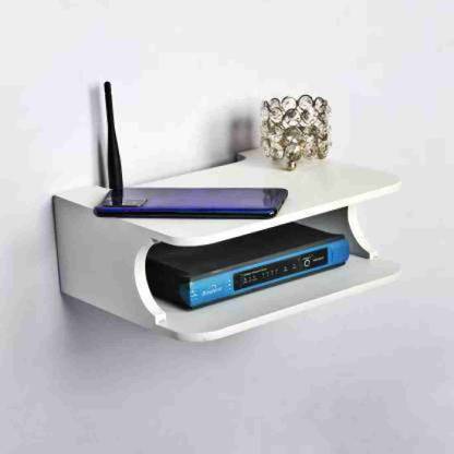 Dmc Wall T.V set top box stand MDF (Medium Density Fiber) Wall Shelf