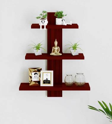 ZIARO Wooden Wall Shelves for Living Room | Wall Shelf For Home Decor Items Wooden Wall Shelf