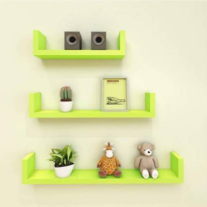 Crownista Wooden Wall Shelf